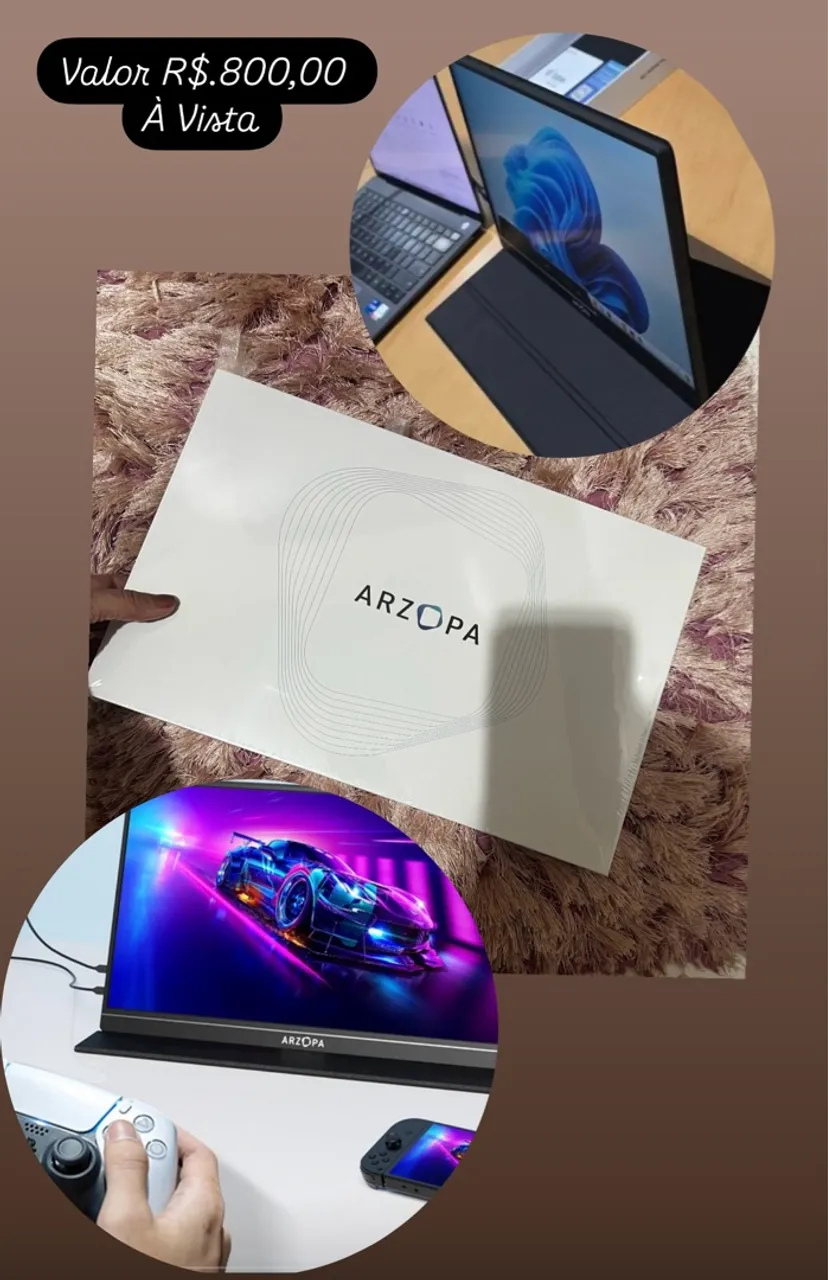 Monitor Portátil Arzopa - Perfeito para Gamers!