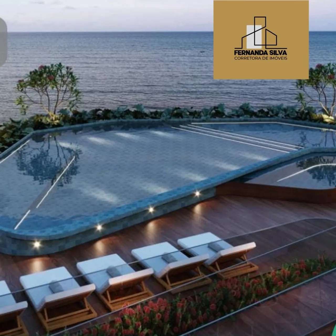 Flats empreendimento para vender beira mar do Cabo Branco