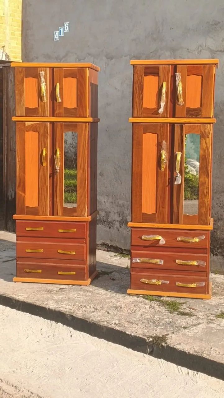 Guarda roupa de solteiro com maleiro 90% entrega grátis. - Foto 2