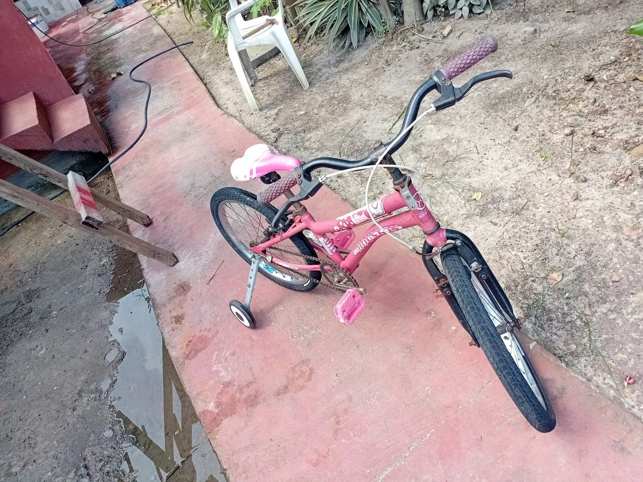 Bicicleta Infantil Rosa com Rodinhas
