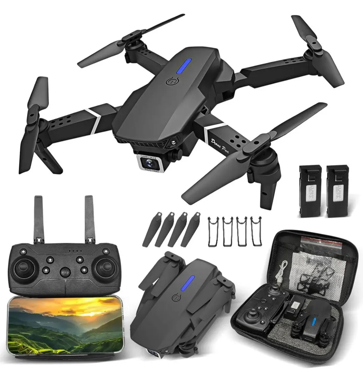 Drone Profissional Drone Plus com Câmera HD e Bateria Extra