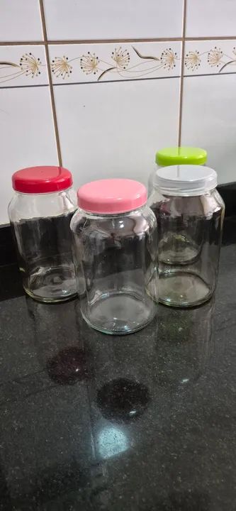 Porta mantimentos de vidro