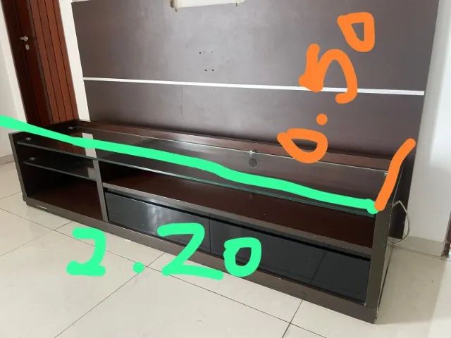 Rack de Madeira Com Vidro  - Foto 3