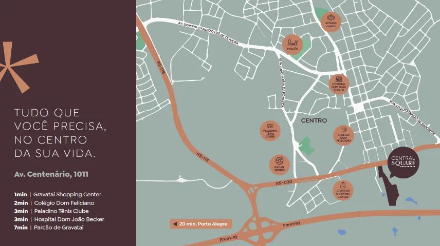 Terreno no condomínio Central Square à venda, com 227,29m², Gravataí - Foto 2