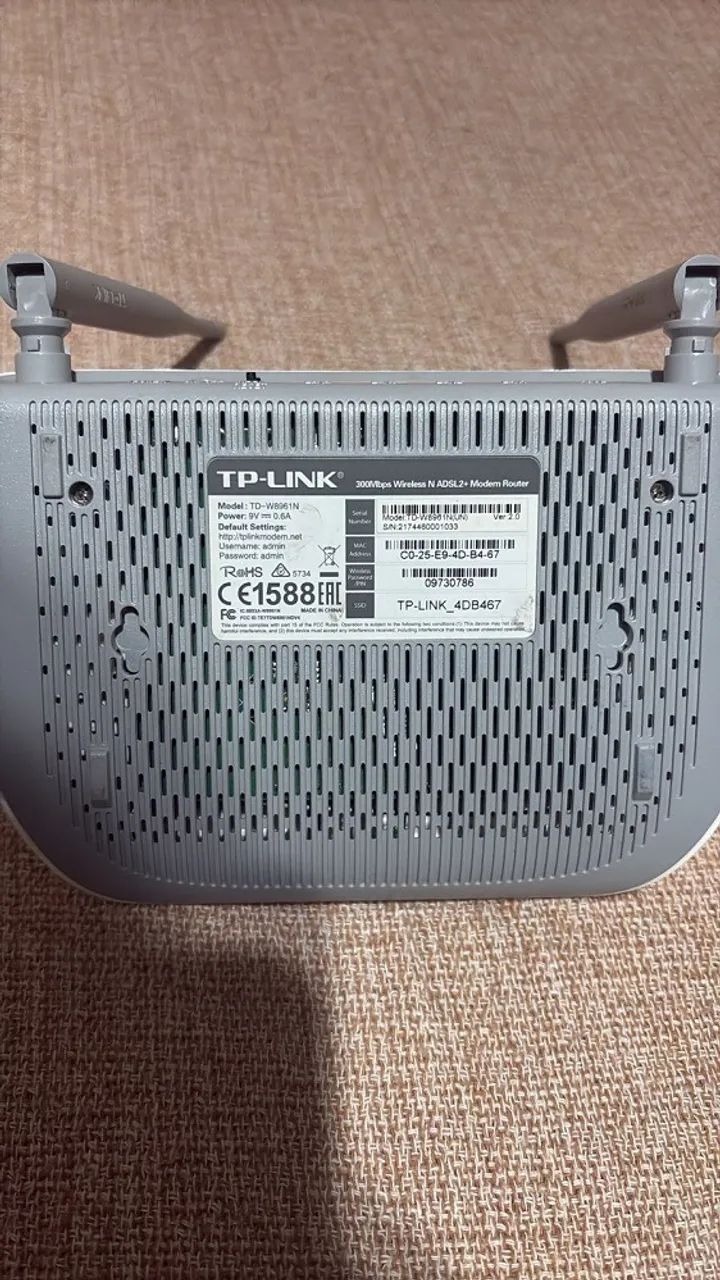 Modem Roteador: Tp-link - Td-w8961n Branco - Foto 4