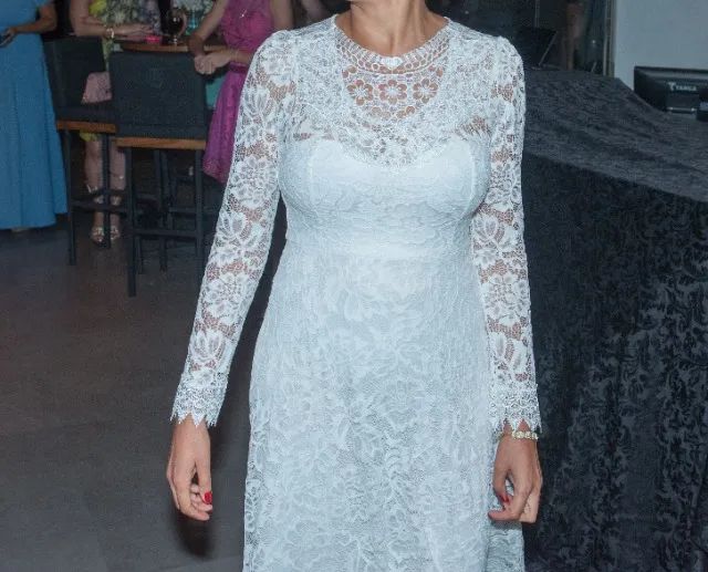 Vestido off-white casamento civil