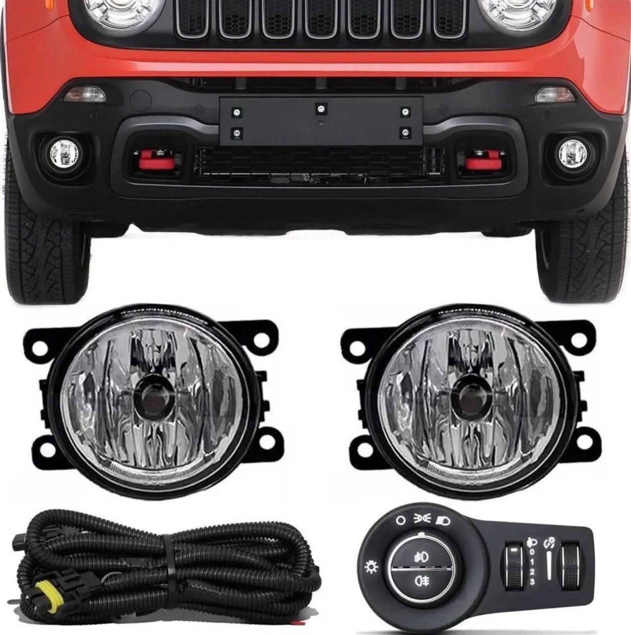 Kit farol de milha Renegade botão original