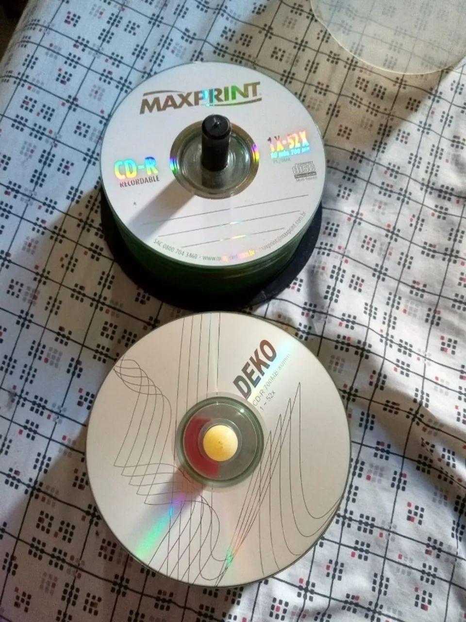 Tenho Dvds e Cds novos (virgem) e gravador de dvd/cd