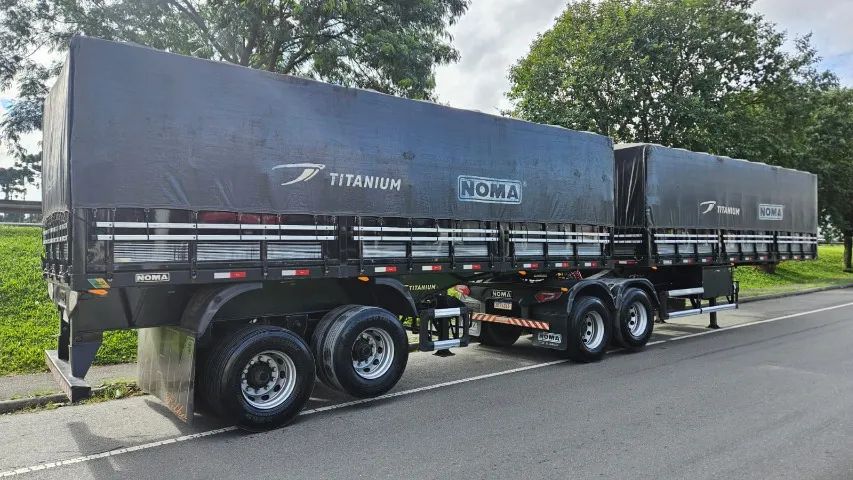 Bitrem Graneleiro Noma Titanium Ano 2021 Roda Disco Sem Pneus Compensado Naval 7.5mts x 2m - Foto 5