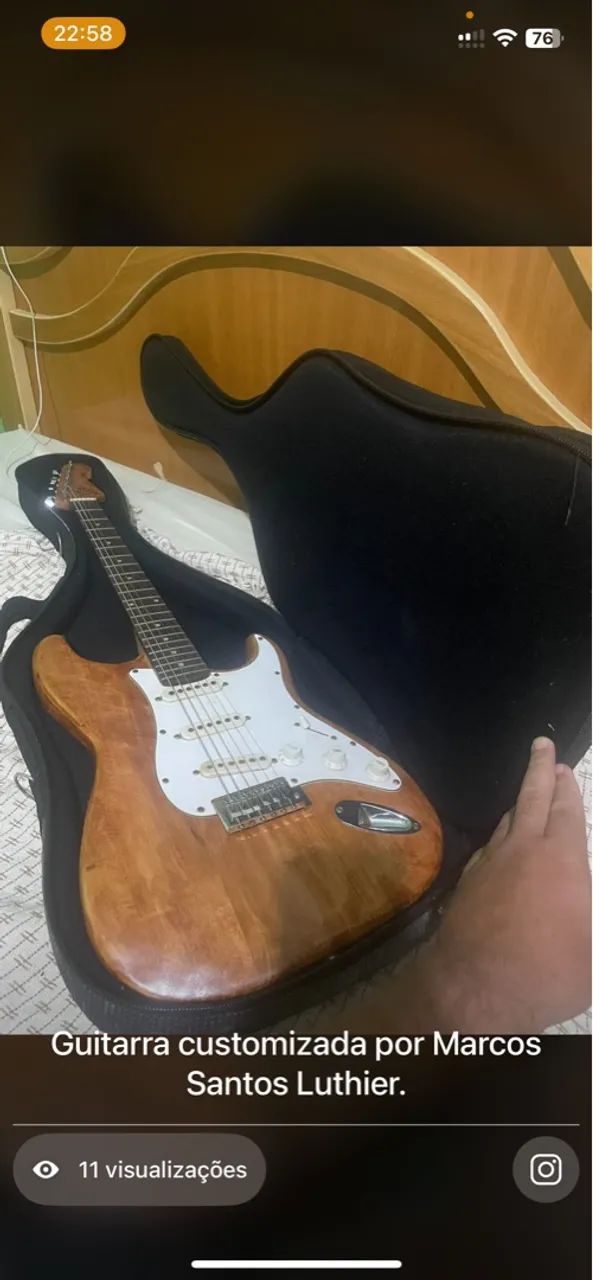 Kit guitarra + Amplificador + Semicase - Foto 2