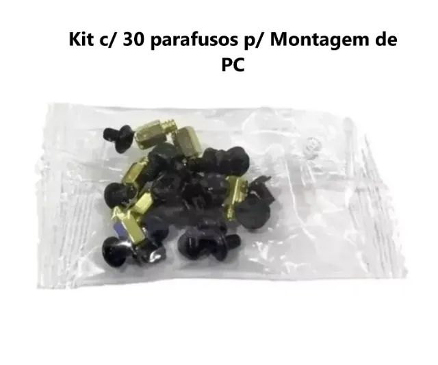 Kit c/ 30 parafusos p/ montagem de PC