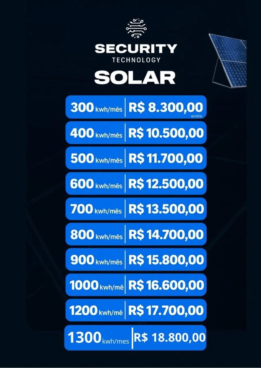 Promoção final de ano energia solar 