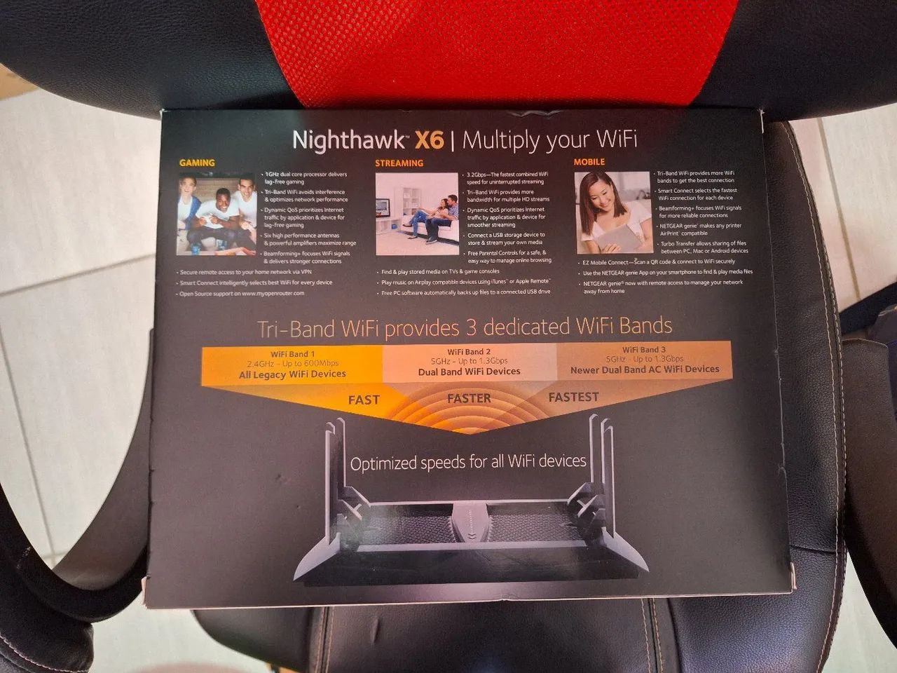 Roteador Tri-Band NETGEAR R8000  - Foto 4