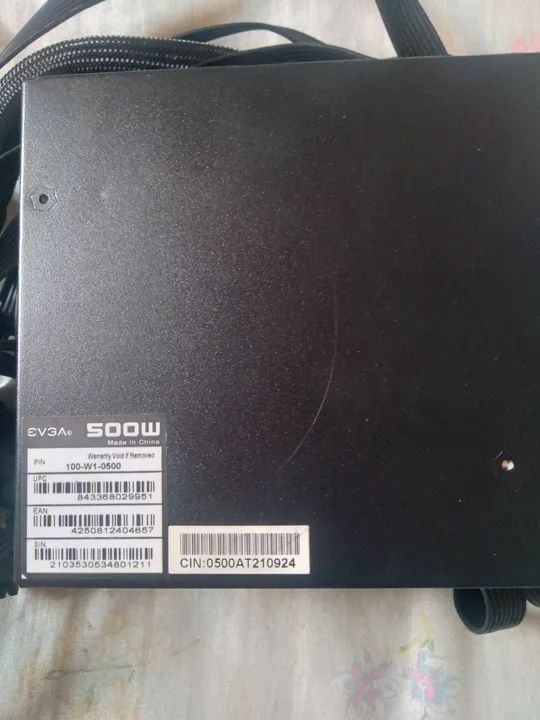 FONTE CPU EVGA 500W 80 PLUS WHITE - Foto 4