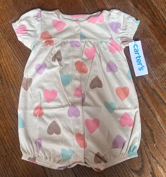 Romper Carters  tamanhos 3, 6, 9, 12, 18 e 24 meses importados (Novos) - Foto 2