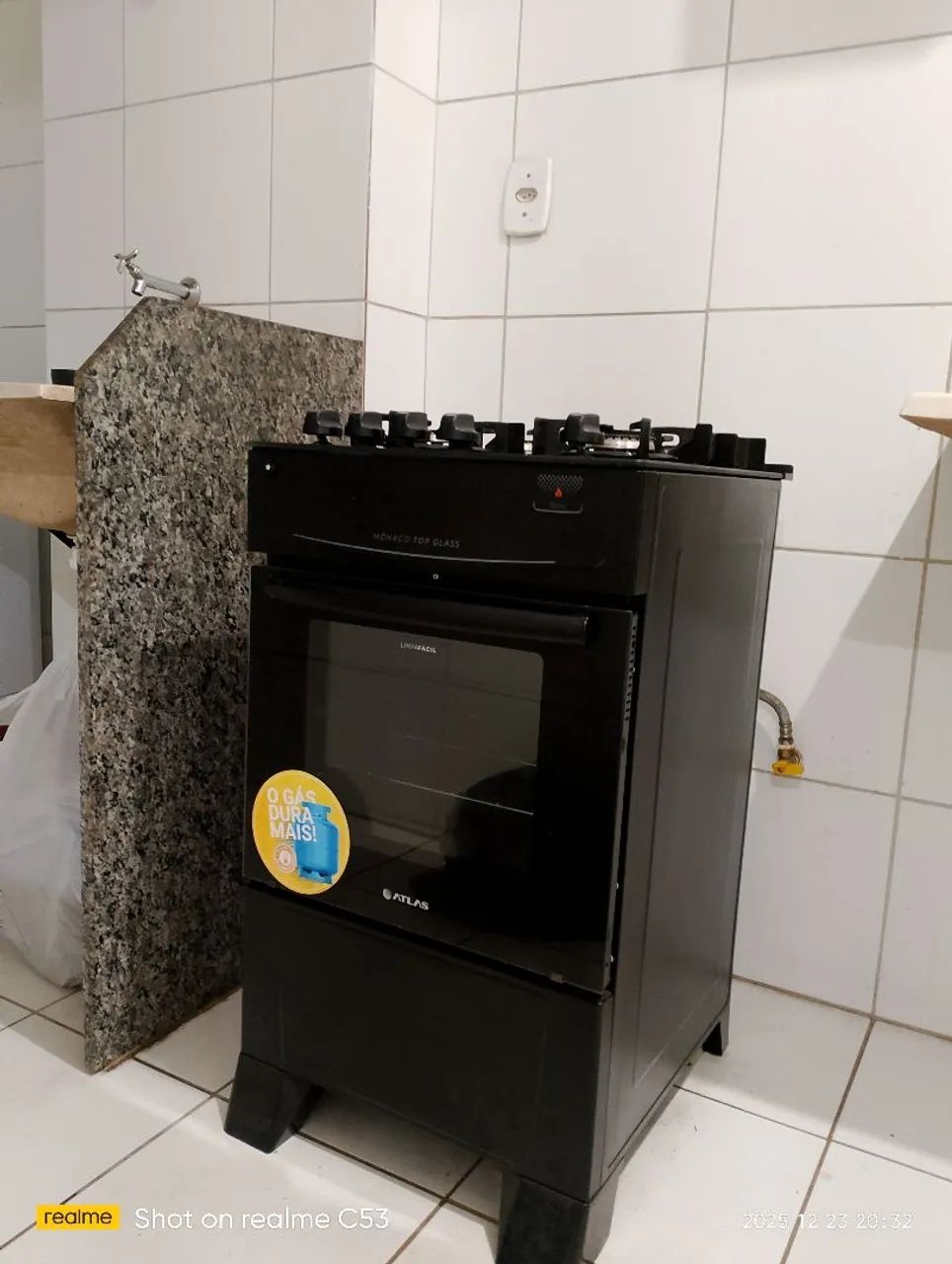 Fogão Tampo de vidro por 450. Atlas.  - Foto 6