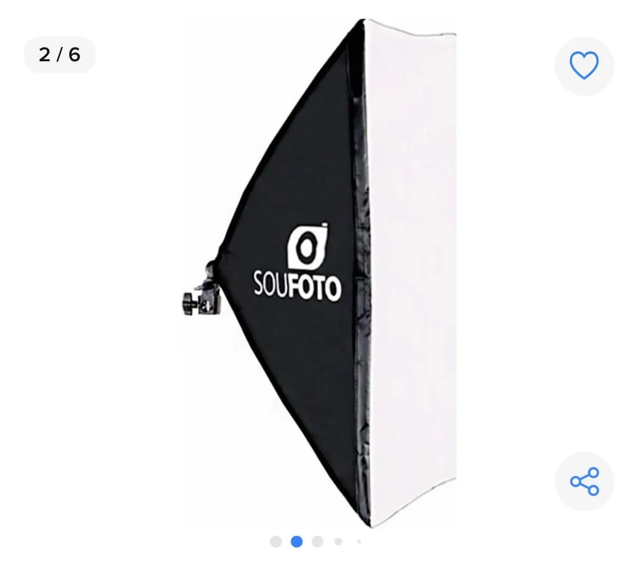 Softbox 50x70 para Fotografia e Filmagem - Soufoto