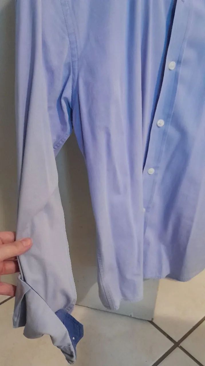 Camisa M.Officer Tam. 2 Roxo/Azul - Foto 2