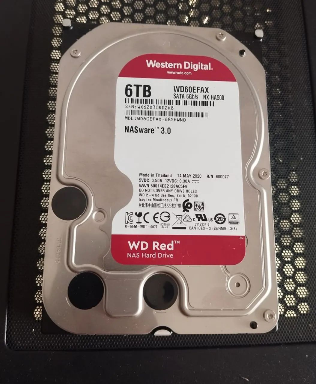 HD Western Digital 6TB está funcionando 100%
