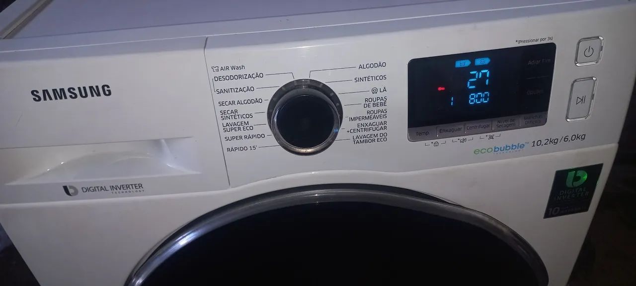 Lava e seca Samsung touch-screen. Até 10X SEM JUROS.  Entrego  - Foto 4