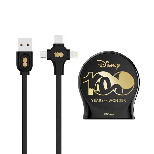 Cabo USB carregador 3 em 1 - Disney