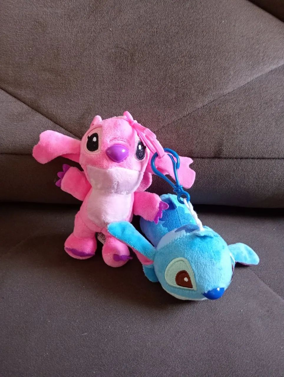 Duas Pelúcias Stitch -  Pink e Azul