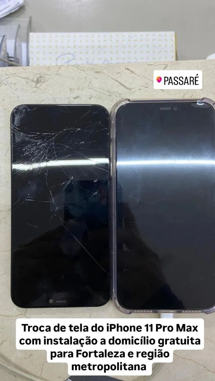 Troca de tela iPhone 11 Pro Max - Fortaleza e região