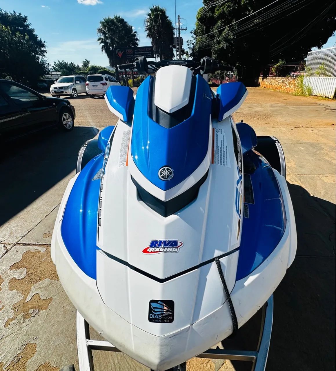 Jet Ski Yamaha FX Cruiser SVHO - Azul e Branco - Foto 11