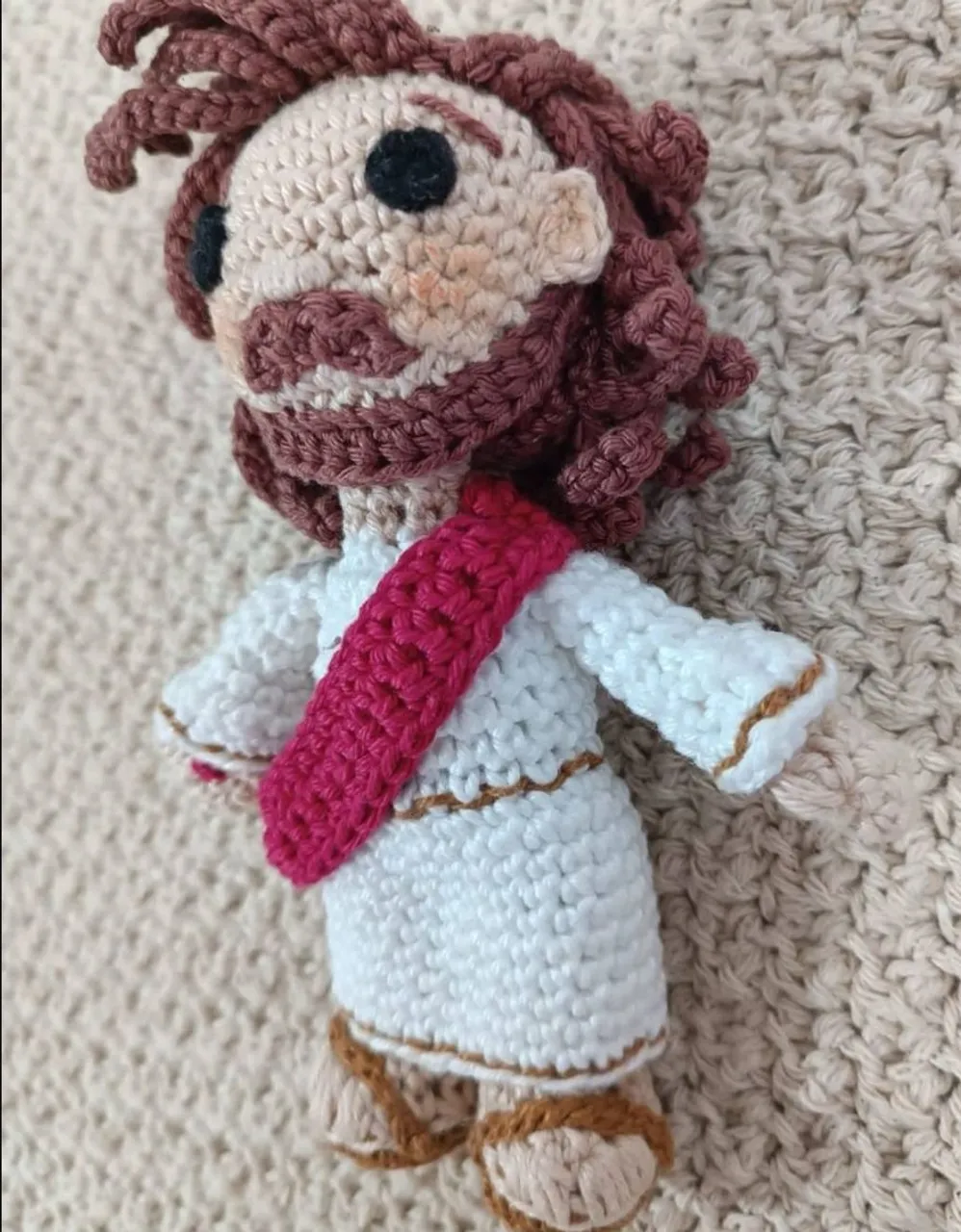 Amigurumi de Crochê Jesus Cristo