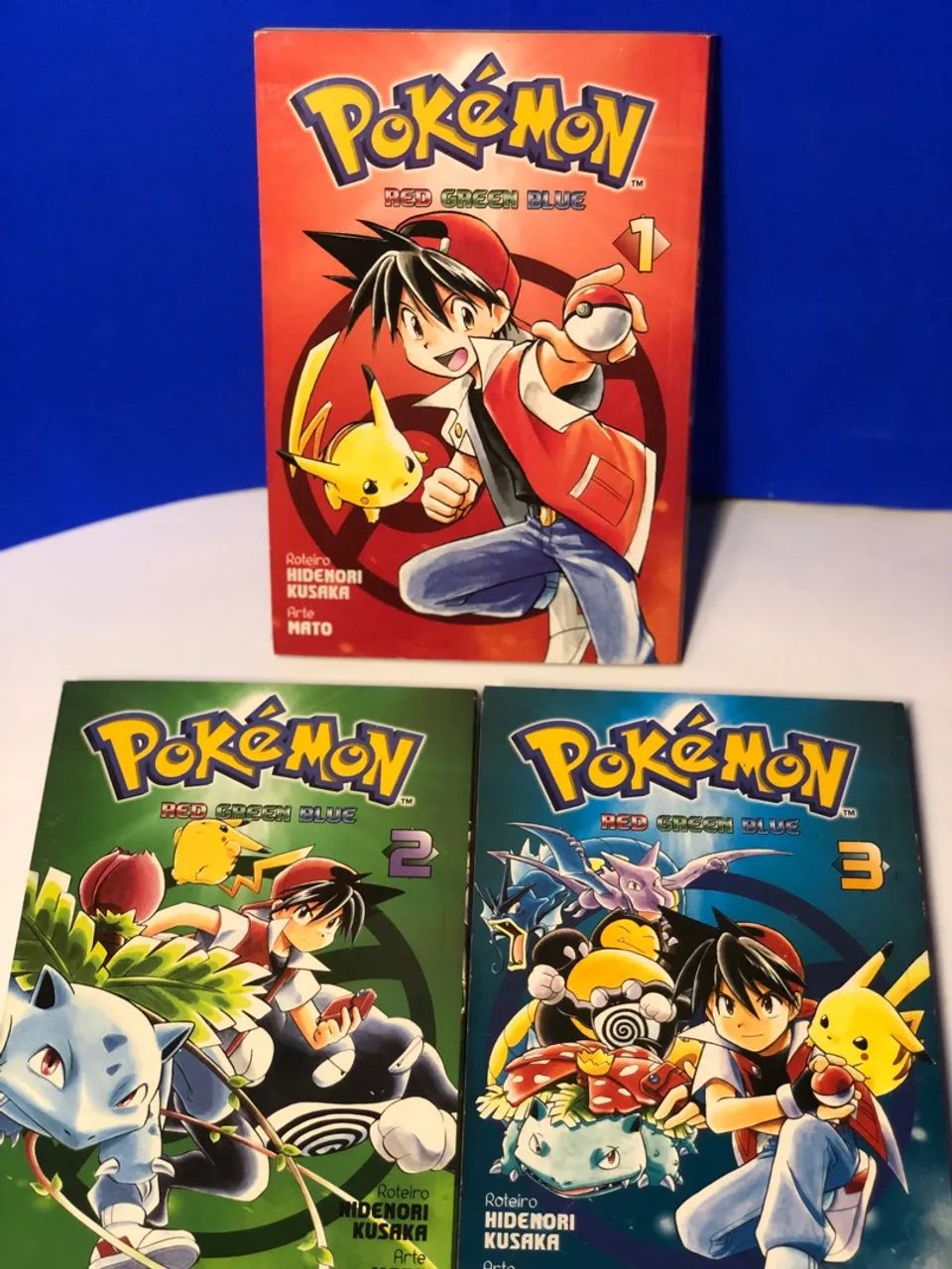 Mangás Pokémon - Edições Red Green Blue, 1, 2 e 3 - Foto 3