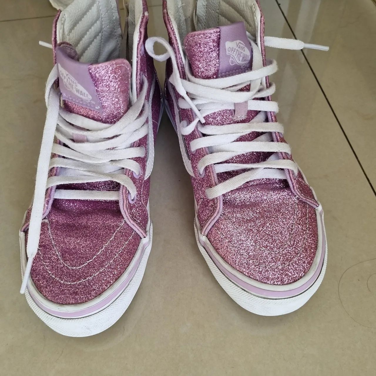 Tênis Vans Glitter Rosa  - Foto 2