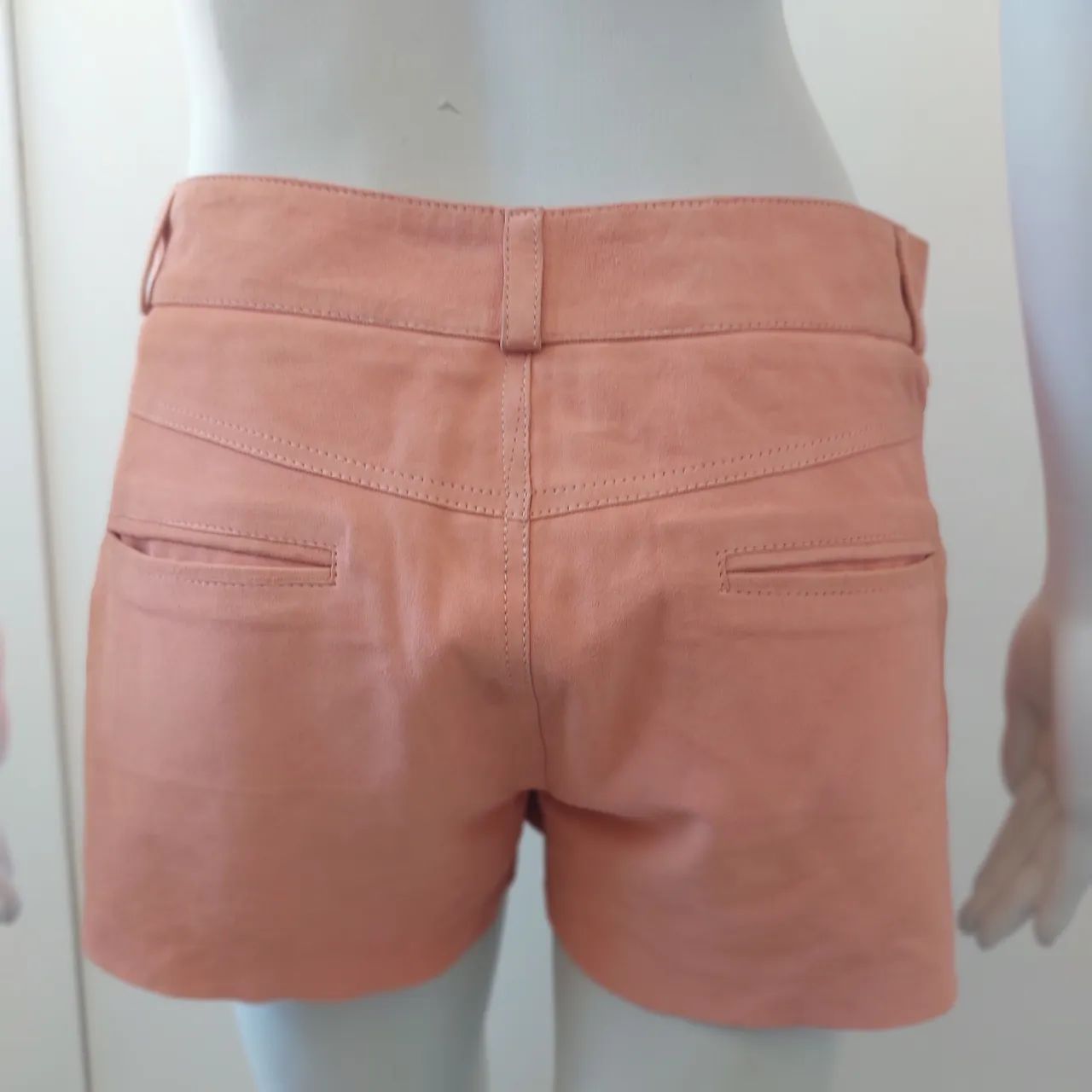  A.Brand short de couro legítimo  - Foto 3