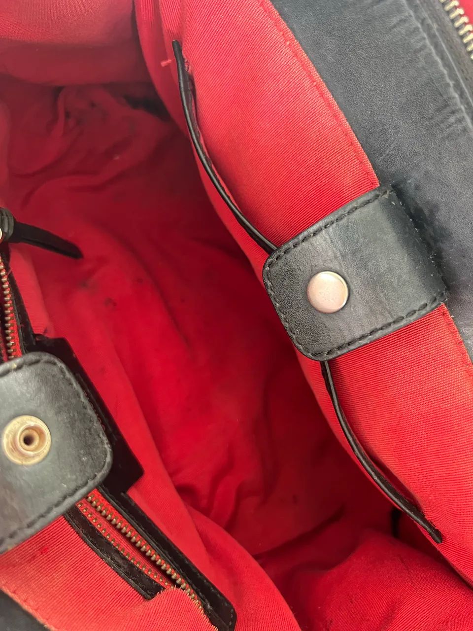 Bolsa Lorena Schütz couro preta grande  - Foto 4