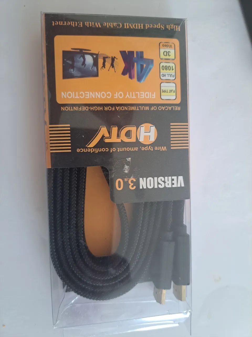 Cabo HDMI 3.0 4K - Alta Velocidade com Ethernet