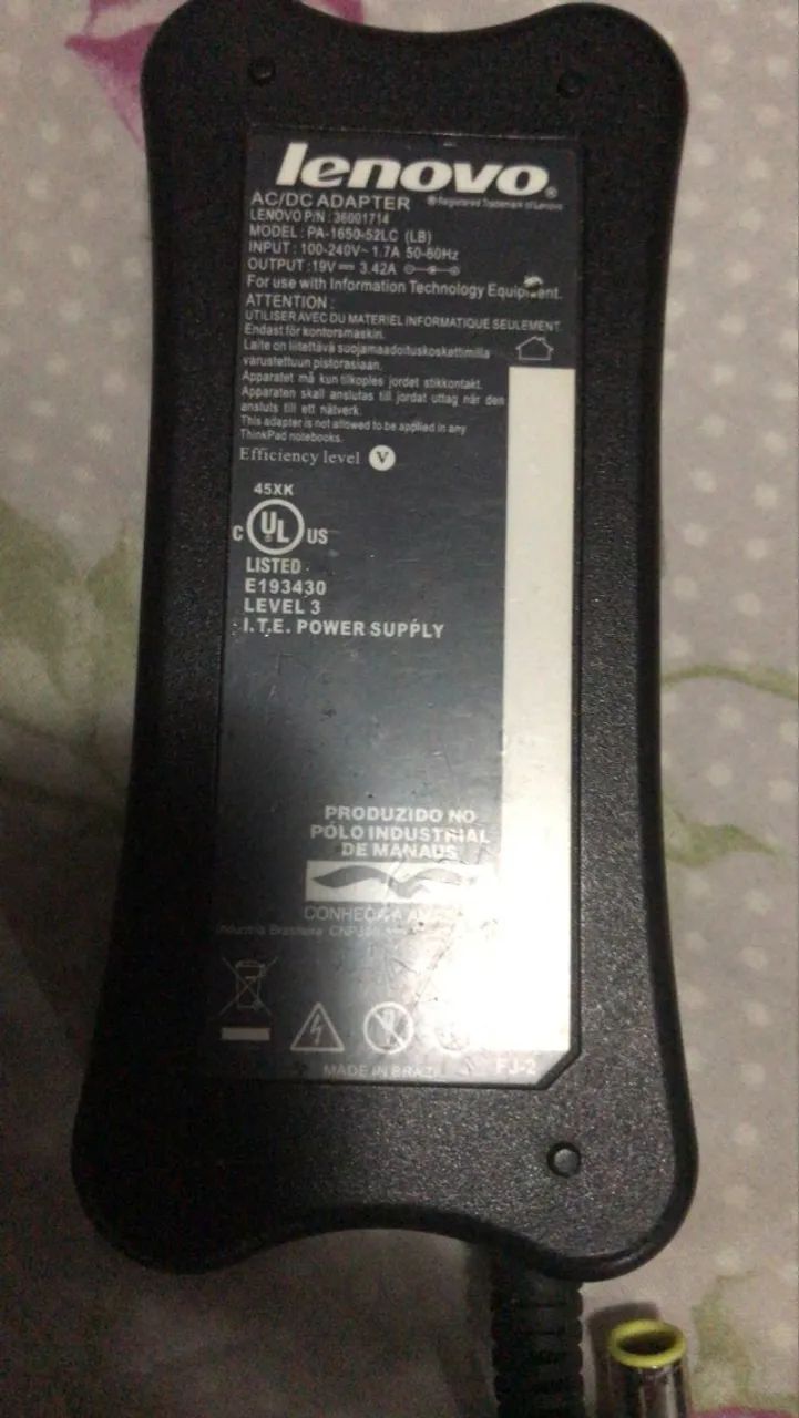 carregador do notbook lenovo - Foto 2