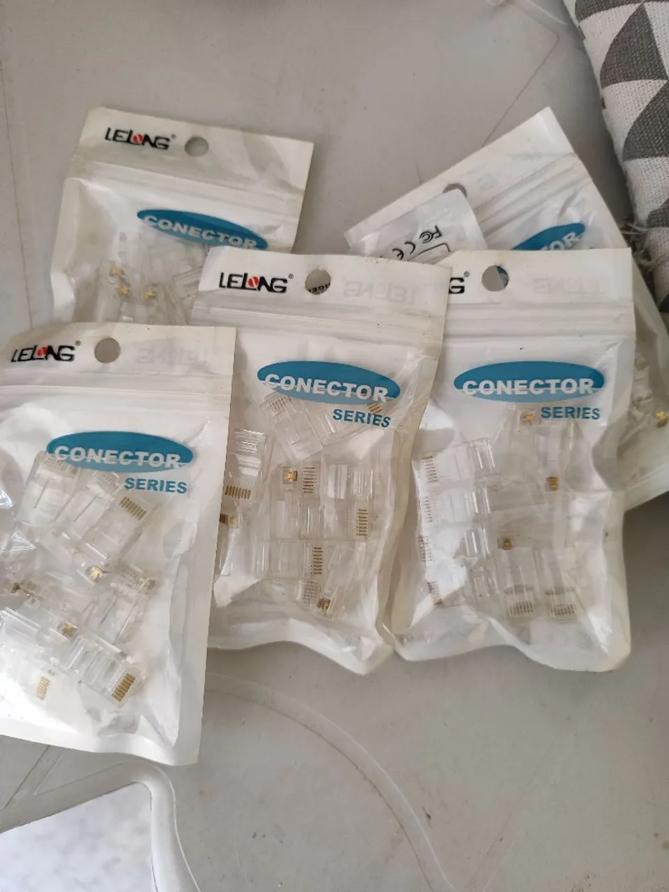 Conectores RJ45 LE LONG - Pacote com 10.