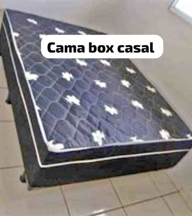 Cama box casal (entrego) 