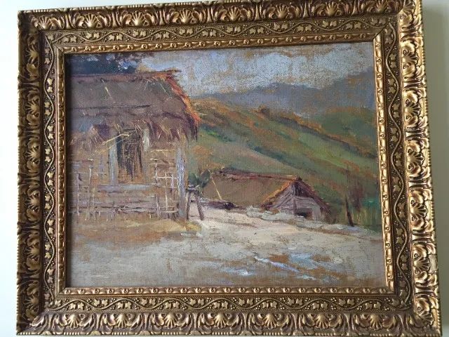 Quadro pintado por Gino Bruno, anterior à 1918, segundo informação familiar. - Foto 3