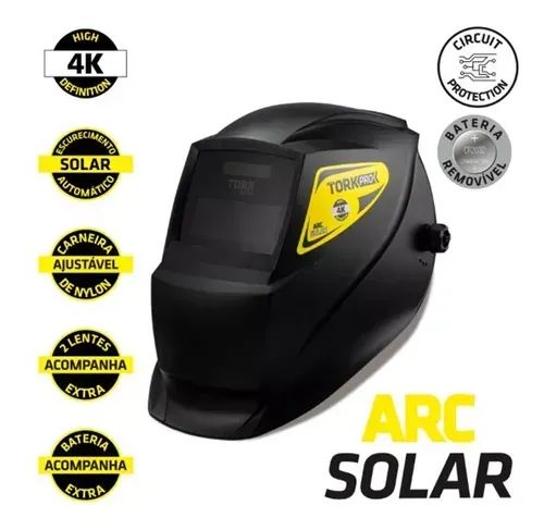 Máscara De Solda Arc Solar Vision 4k Msea-601 Supertork TORK - Foto 3