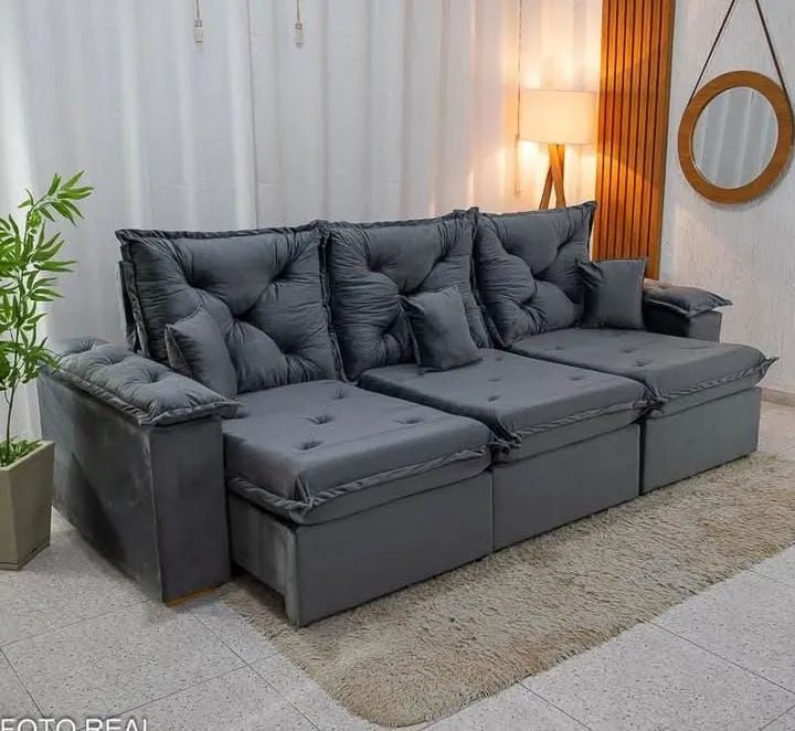 Olha Que luxo esse sofásão!! Com molas 