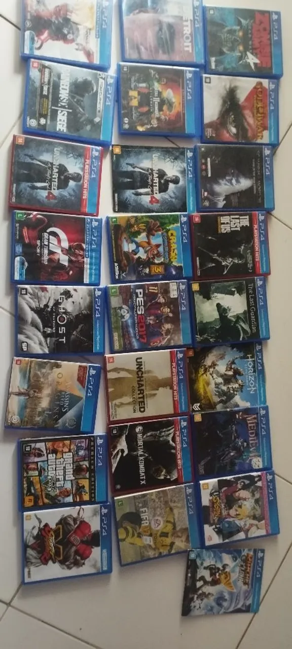 Coleção de Jogos de Playstation 4