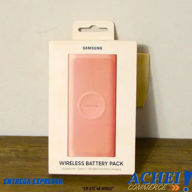 Bateria Externa Samsung Power Bank 10.000 Mah Rose - Novo