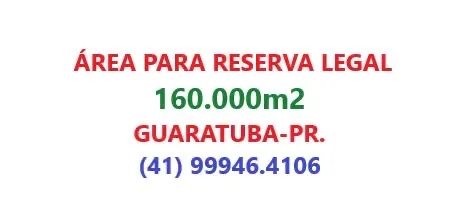 Área para reserva legal Guaratuba-PR.