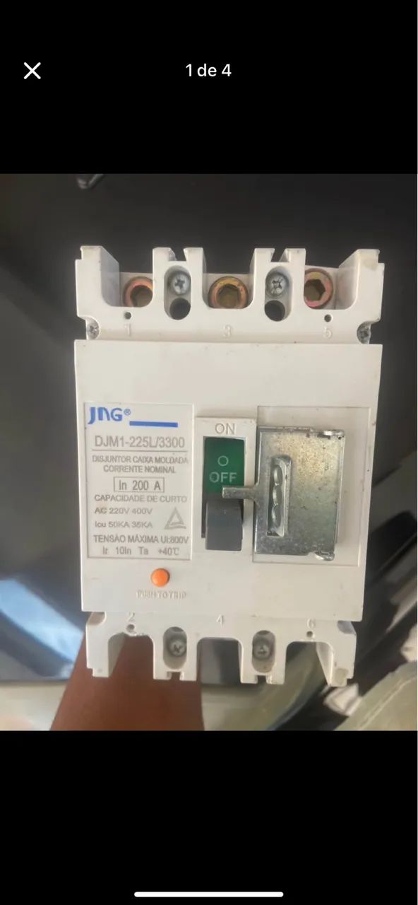 Disjuntor caixa moldada 200a