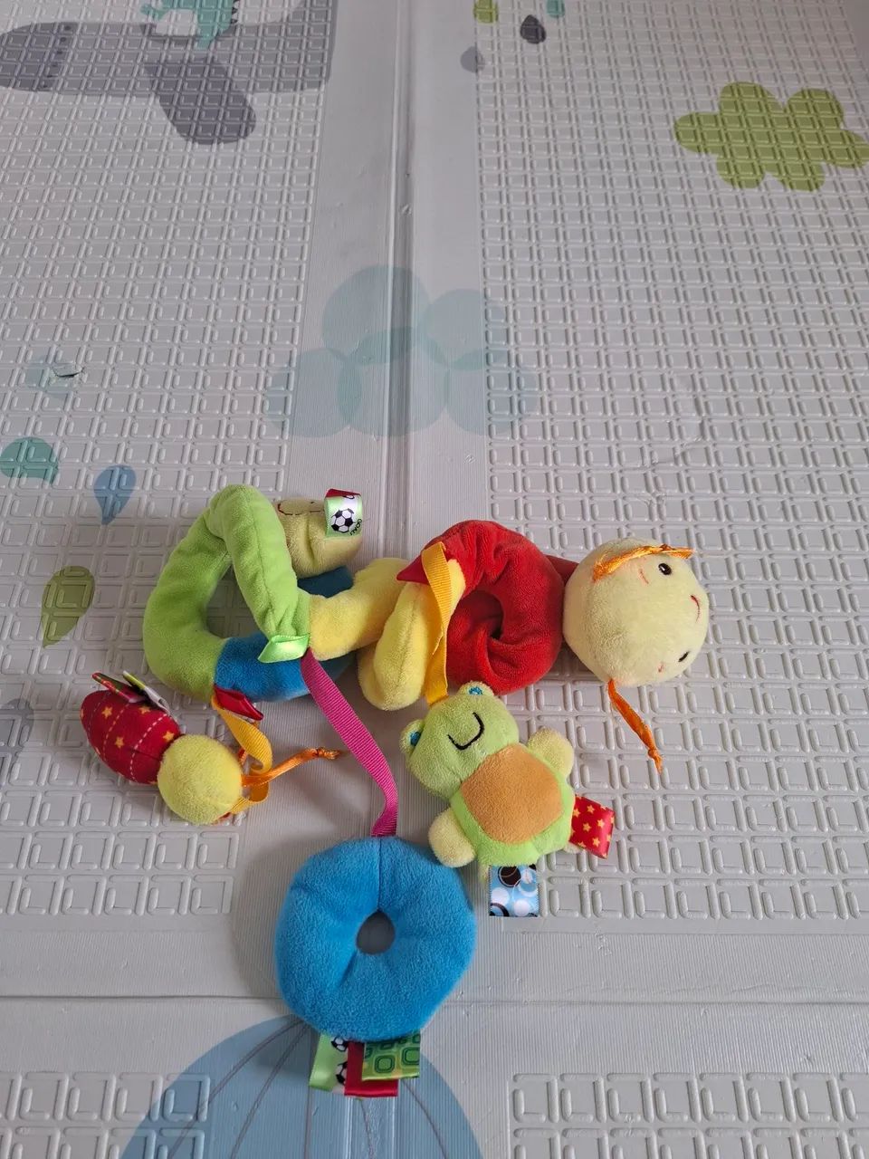 Brinquedo de Pelúcia para Bebê| Minhoca para Bebê Conforto-Chocalho - Foto 3