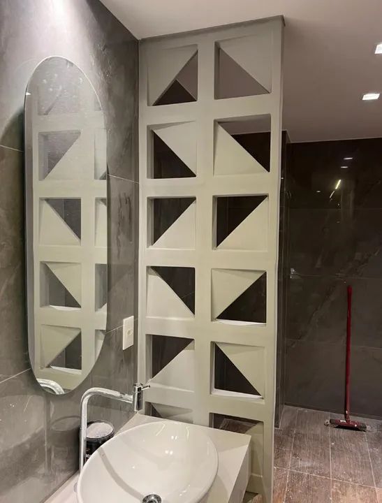 Cobogó Triangular(Orion - dupla face) 30x30cm - Foto 6