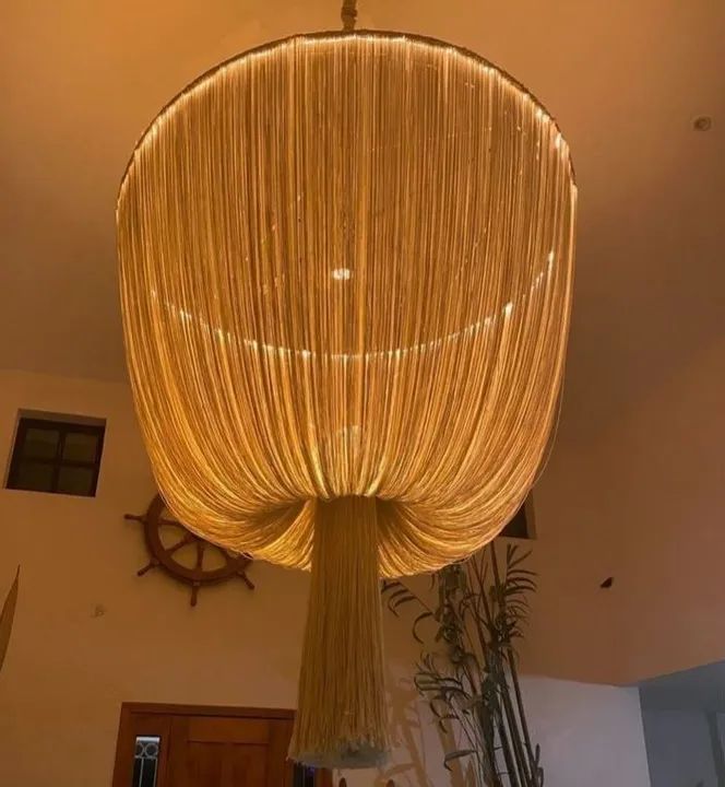 Lustre de Fibra Ótica Moderno para Sala de Estar
