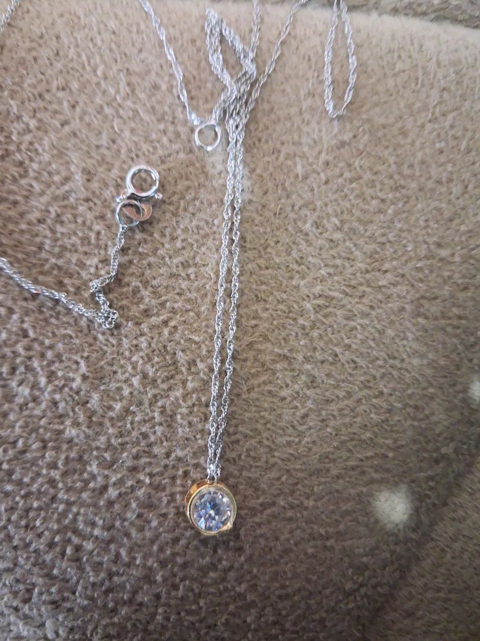 Cordão de ouro branco  - Foto 2
