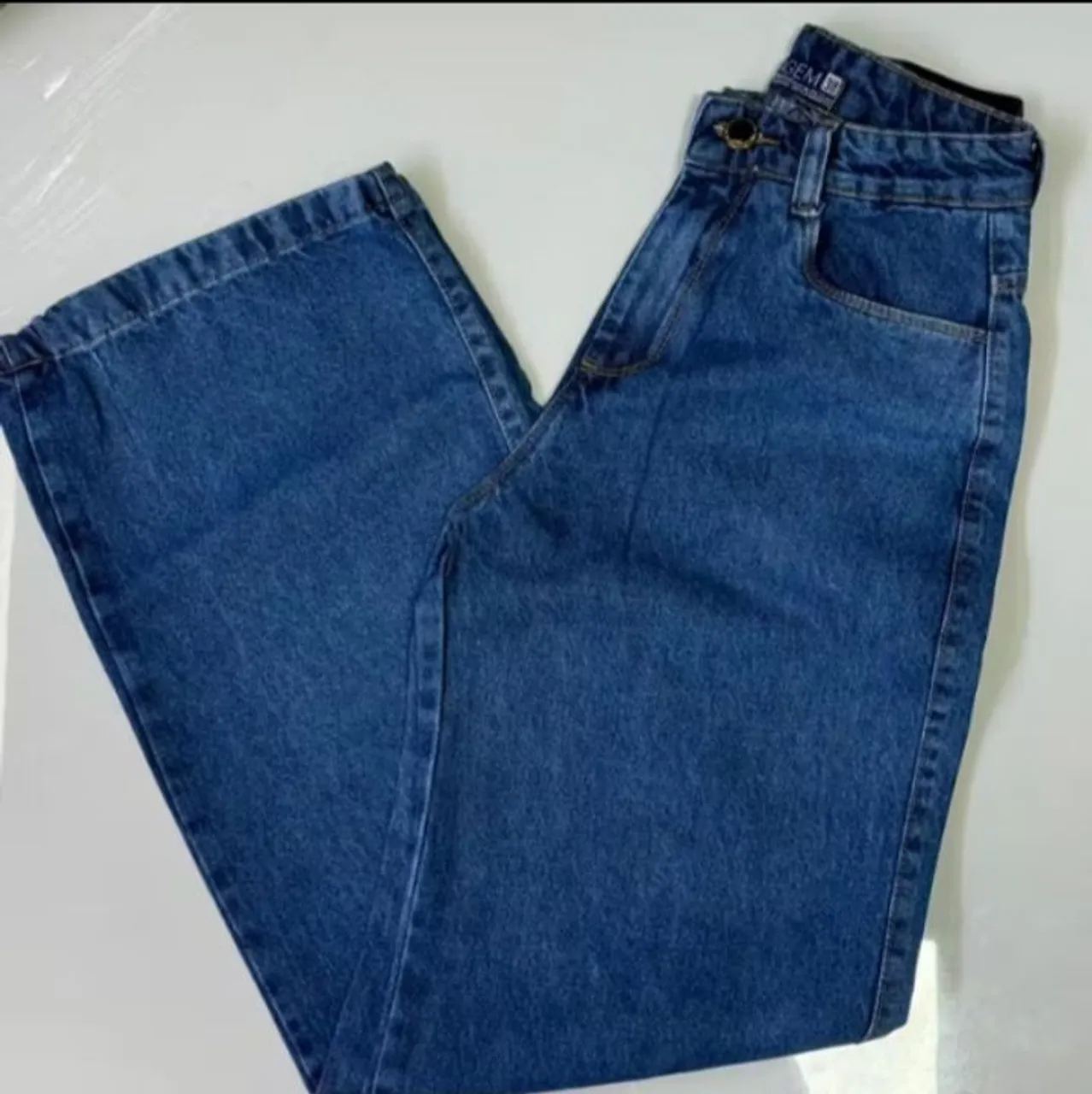 Calça Jeans Wide Leg sem Lycra !