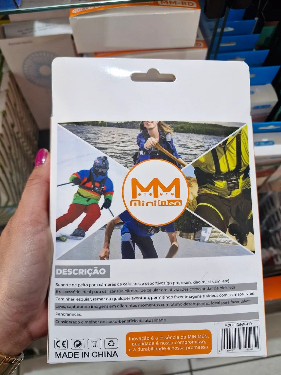 Suporte peitoral para Celular Câmera Vídeo - Foto 2